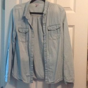 Jean button down